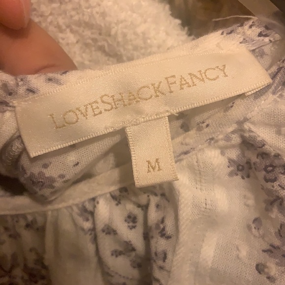 LoveShackFancy Floral Ruffle Sleeve Victorian Maxi Dress Size M NWOT - Picture 5 of 7